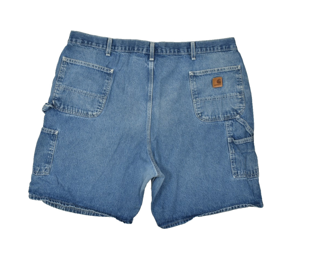 Carhartt B28 DST Men's Blue Denim Carpenter Shorts Size 46 Workwear Heavyweight